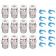 thumbnail image 4 of Connector,12Pcs Pneumatic Fitting Push Pneumatic Fitting Push Connector Extruder Parts Solid Performance, 4 of 8