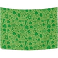 thumbnail image 4 of Coolnut St. Patrick's Day Clover Tapestry Washable Polyester Art Wall Hanging Blanket for Living Room Bedroom Dorm Party, 80 x 60 Inch Home Decor Gifts, 4 of 7