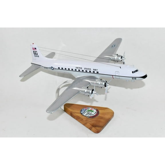 VR-871 C-118B Model, 1/78th Scale, Mahogany, DC-6, Douglas