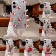 thumbnail image 1 of onlyliua Ofertas Del Día Liquidación Prime Canadá Funda Navideña para Teléfono con 16 Bonitos Diseños Ondulados y Lizados, Funda Transparent Condoseño Muñeco de Papá Noel para Niñas, Niños y Mujeres,, 1 of 2