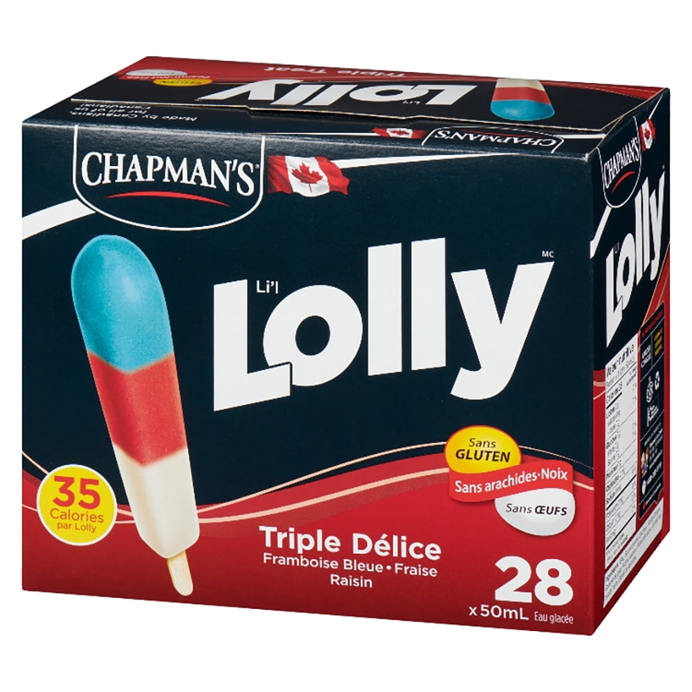 Chapman's Low Calorie Triple Treat Li'l Lolly in a Box, 28 x 50mL
