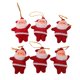 thumbnail image 1 of Paquete de 6 accesorios colgantes de árbol de Navidad rojo de 5 cm colgante de muñeca colgante de muñeca pequeña de Navidad regalo de vacaciones plástico + espuma ANGGREK Otros, 1 of 8