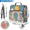 thumbnail image 2 of FORMRS Zipper Binder with Shoulder Strap 2-inch Ring 500 Sheet Capacity File Bag, Blue Rainbow, 2 of 5