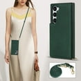thumbnail image 6 of Nalacover Crossbody Wallet Case for Samsung Galaxy S23, RFID Blocking Premium PU Leather Shoulder Strap Lanyard Shockproof Magnetic Cover with Card Slots Holder Kickstand Case,Green, 6 of 8