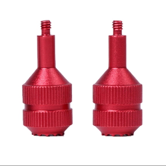 2 mini accesorios de metal extendidos CNC de aleación de aluminio de repuesto con balancín de pulgar rojo