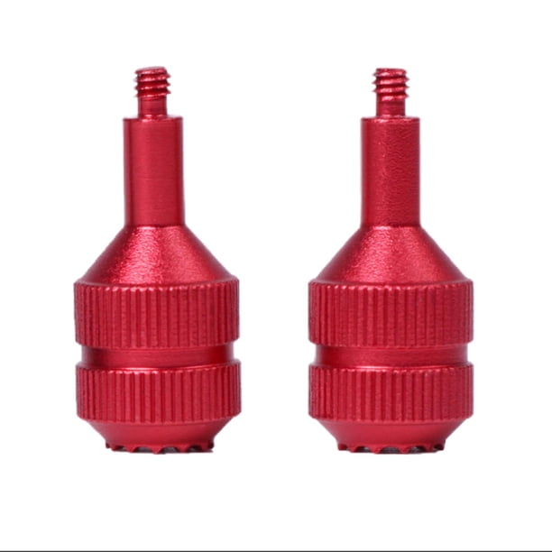 2 mini accesorios de metal extendidos CNC de aleación de aluminio de repuesto con balancín de pulgar rojo