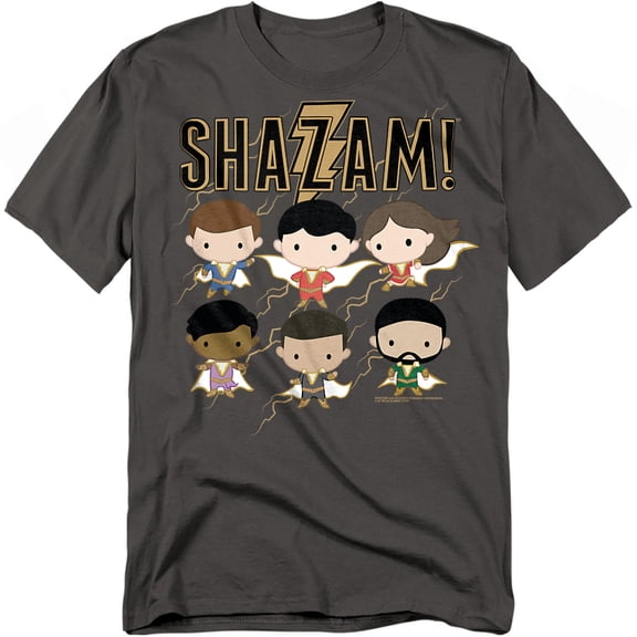 Shazam Movie T-Shirt Chibi Group Unisex Graphic Tee For Men & Women