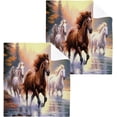 thumbnail image 3 of GZHJMY Running Horse Cotton Washcloths Set of 6, 12"x12" Super Soft Absorbent Wash Cloths Bathroom Face Cloths Fingertip Towels for Gym Hotel and Spa, 3 of 7
