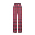 thumbnail image 4 of ZVNAΖH Womens Plaid Pajama Pants Drawstring Comfy Sleep Bottoms with Pockets, Loose Fit, Lounge Pants, S-XXL, 4 of 8