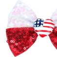 thumbnail image 6 of WUANDIXFA Cute Hair Clips 4th of July Bows for Girls 4th of July Hair Clips Big Hair Bows for Girls Red Bow Hair 3-12 Years,White, 6 of 6