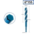 thumbnail image 1 of MYG Auger Drill Bit 3 Slot Drill Bit Precise Hole Positioning Wide Compatibility, 1 of 10