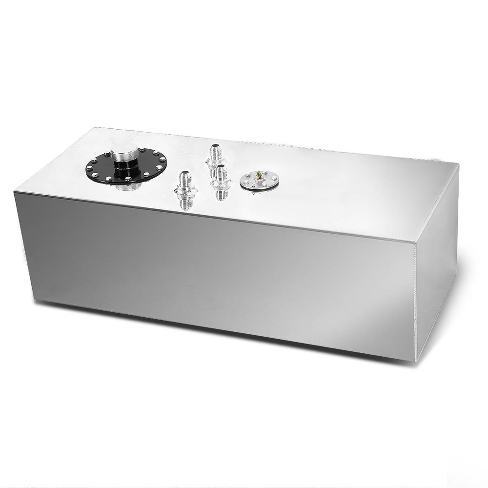 DNA Motoring ALUFTBTF15G For 15Gallon TopFeed Aluminum Fuel Cell Gas Tank w/Level Sender