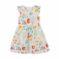 thumbnail image 2 of Pejock 1-7 Years Baby Girls' Cotton Dresses Kids Pageant Flower Girl Dress Baby Boys Girls Easter Lovely Bunny Candy Color Short Sleeve Dress, 2 of 6