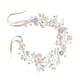 thumbnail image 1 of Diadema de flores para niñas para bodas Adorno para el pelo con perlas y flores para niñas Diadema dorada para fiestas de cumpleaños Diadema con flores y hojas doradas, 1 of 6
