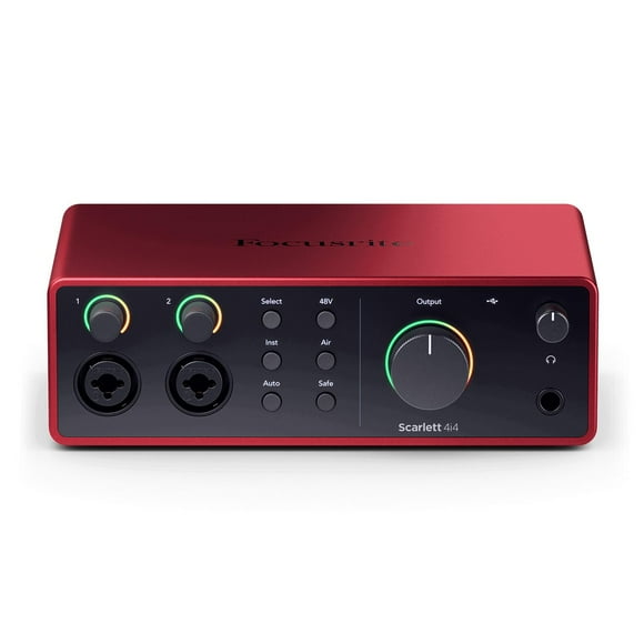 FOCUSRITE Interfaz de Audio 4x4 USB SCARLETT 4I4 (4TH GEN) FOCUSRITE