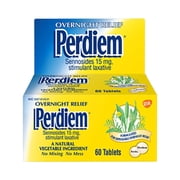 Perdiem Stimulant Laxative Tablets for Overnight Constipation Relief - 60 count