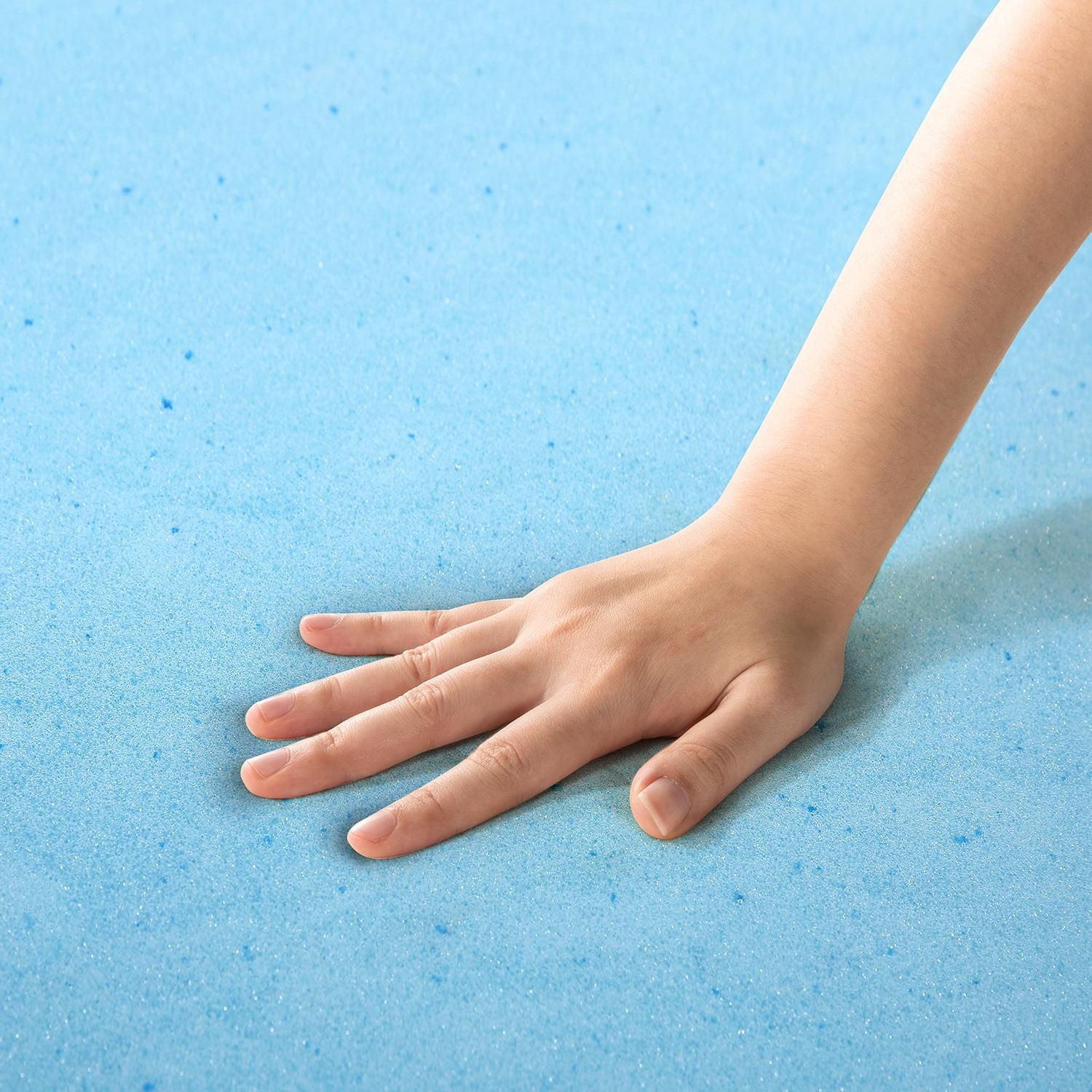 Surmatelas en mousse mémoire gel rafraîchissante de 4 po Spa Sensations de Zinus Simple, double, grand, très grand