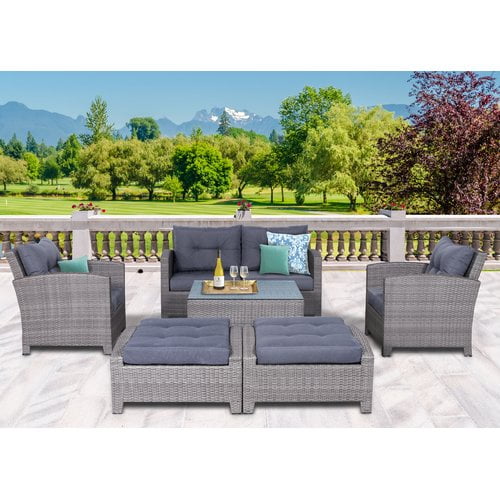 Sunhaven Stamford Olefin 7 Piece Sectional Set Com - Sunhaven Resin Wicker Outdoor Patio Furniture Set Sunhaven Stamford Olefin 7 Piece Sectional Set Com - Sunhaven Resin Wicker Outdoor Patio Furniture Set