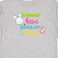 thumbnail image 4 of Inktastic Easter, Bunny Kisses Easter Wishes, Easter Eggs Boys or Girls Long Sleeve Toddler T-Shirt, 4 of 5