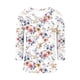 thumbnail image 5 of Camiseta Impresa con Cuello en V de Manga 3/4 Vestida de Ajuste Suelto para las Mujeres, Camisetas de Manga 3/4 para las Mujeres Suaves, 5 of 8