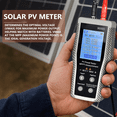 thumbnail image 4 of Professional Solar Panel Tester 9000D, MPPT Power Analyzer 5-800W,2.8 in TFT Display,Pv System Diagnostic Measure Tool, 4 of 7