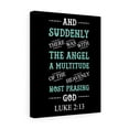 thumbnail image 4 of Scripture Walls  Heavenly Host Luke 2:13 Bible Verse Canvas Christian Wall Art Ready to Hang Unframed, 4 of 12