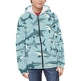 thumbnail image 3 of chaqlin Sharks Sweatshirts for Boys Trendy Y2K Zip up Hoodies Kids Long Sleeve Hooded Jacket Casual Outerwear Soft Drop Shoulder Cardigan with Pockets, 3 of 7
