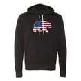 thumbnail image 2 of America Flag Bear Hoodie, 4th of July Hoodie, Unisex Graphic Sweatshirts - Black MH200HOODPATRIOT S1 M, 2 of 3
