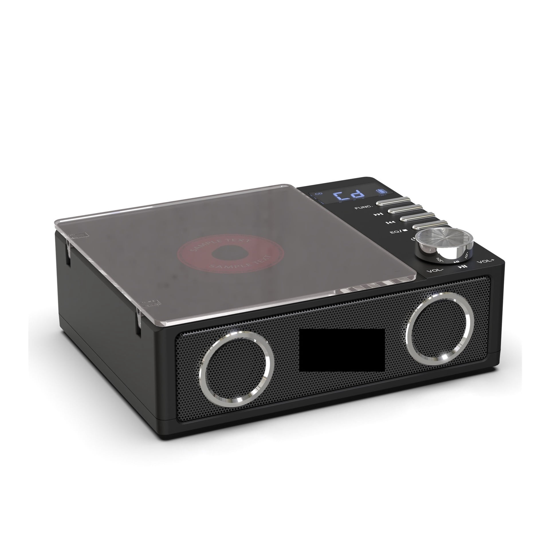 Rechargeable Bluetooth Vinyl Album Player Portable CD Player Great Gift for Music Lovers