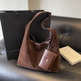 thumbnail image 3 of Crescent Bag Hobo Bolso Bandolera Mujer Ante Con Bolsillo Interior, 3 of 9