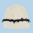 thumbnail image 1 of TINZ Winter Adult Knitted Hat Color Matching Wool Hat Winter Gear Ear Covering Hat Hat Winter, 1 of 3