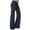 Navy#1, variant on Womens Pants Wide Leg, Women Workout Out Leggings Stretch Waist Button Pocket Yoga Gym Loose Pants Black XS