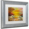 thumbnail image 2 of Trademark Fine Art "A Tropical Lagoon" Canvas Art by Manor Shadian, White Matte, Silver Frame, 2 of 4