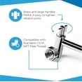 thumbnail image 2 of Blue Ocean 11” SA001 Universal Adjustable Height Shower Head Arm, 2 of 5