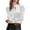 White, variant on Lenpel Velvet Tops for Women Ruffle Long Sleeve Mock Neck Cut out Ruched Dressy Casual Blouses Trendy Velour Shirts(Red,X-Large)