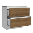 thumbnail image 3 of Mostrador 80 cm 2 Cajones Blanco Glamy Madesa - Blanco, 3 of 10