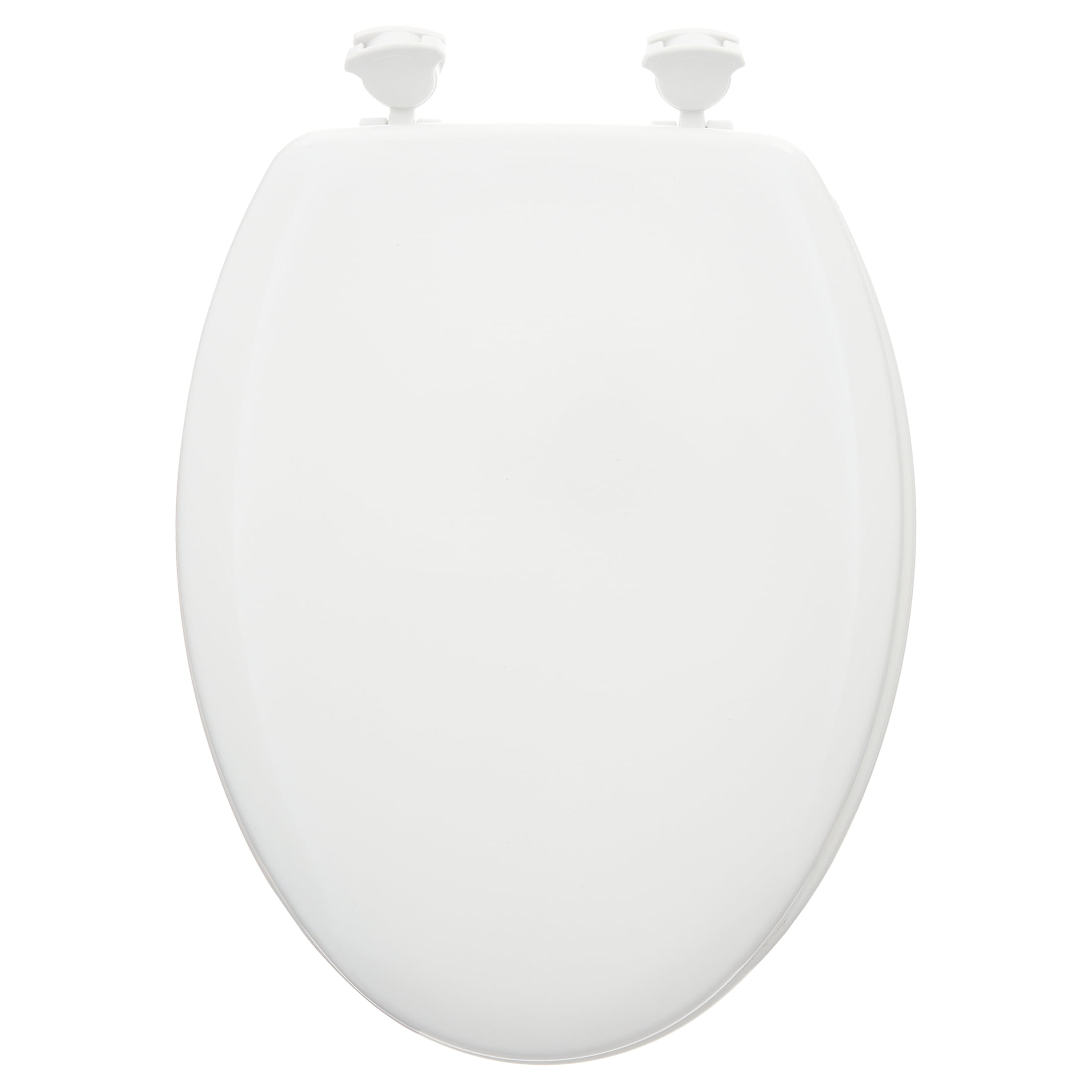 Mayfair Lift off Elongated Enameled Wood Toilet Seat in White
