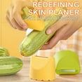 thumbnail image 1 of Pelador de Frutas y Verduras para El Hogar, Diseño Antisalpicaduras Eficiente, Recipiente Recolector Fácil de Pelar, Mango Ergonómico Seguro, Esencial para La Cocina, Amarillo Limón, Verde,, 1 of 2