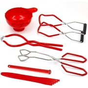 Canning Kit Canning Supplies Canning Essentials Boxed Set Include Canning Funnel, Jar Lifter, Jar Wrench, Lid Lifter, Canning Tongs, Bubble Popper/Bubble Measurer/Bubble Remover Tool