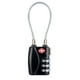 thumbnail image 5 of Candados de equipaje con cable de acero Cerradura de combinación de 3 dígitos con indicador de inspección Candado sin llave para maleta mochila equipaje (paquete de 2), 5 of 5