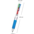 thumbnail image 3 of Retractable Ballpoint Pens Multicolor Pens 4 Colors Ink (Black, Blue, Red and Green) Gel Ink Ball Point Pens (24 Pack, Color 3), 3 of 7