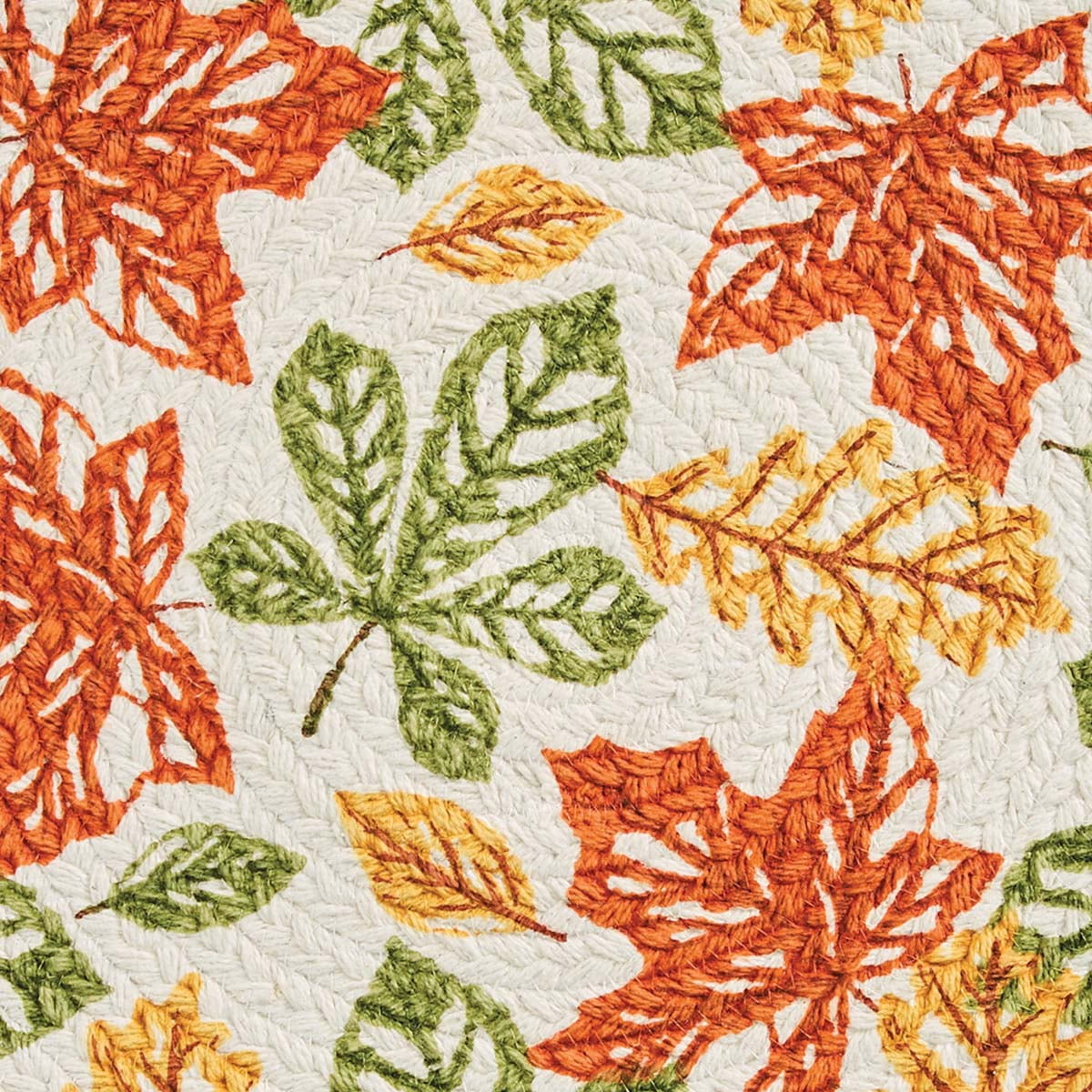 Park Designs Fall Leaves Printed Braided 15" Placemat Set of 4