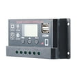 thumbnail image 2 of EeaseMX Controlador de carga solar de plomo-ácido de litio universal totalmente automático, color negro (60 A), 2 of 7