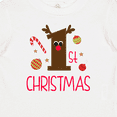 thumbnail image 4 of Inktastic 1st Christmas Reindeer Boys or Girls Baby T-Shirt, 4 of 5