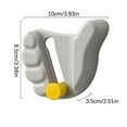 thumbnail image 2 of Needhep Wall Mount Towel Hanger Door Hanger Hooks Wall Mounted Self-Adhesive Hanger For Shower Portable Garage Slatwall Hooks Portable Wall Hooks For Hanging, For Hanging Ironing Board Towel (Gray), 2 of 2