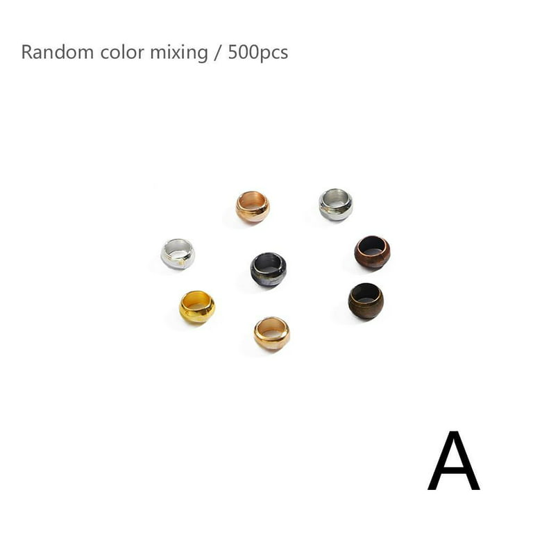 Ball Crimping End Beads DIY Material Accessories Seven-color Beads K4J4 