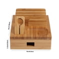 thumbnail image 4 of Support de Charge pour Téléphone, Organisateur de Rangement en Bambou, Robuste pour, 4 of 8