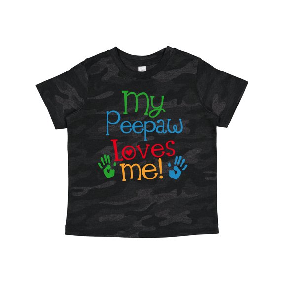 Inktastic My Peepaw Loves Me Boys or Girls Toddler T-Shirt