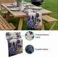 thumbnail image 5 of Spring Floral Table Runner - 108 Inch Long, Kitchen Dining Table Runner Dresser Scarves, Purple Tulips Hydrangeas Butterflies Beige Farmhouse Decor for Coffee Tables Wedding Party Banquet, 5 of 8