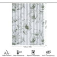 thumbnail image 2 of Elegant Olive Green Floral Seamless Pattern Shower Curtains - Bath Shower Curtain Set with 12 Hooks for Adults Kids Bathroom Decor Accessories, 2 of 7